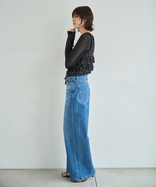 セール】フリンジニットベスト（ベスト）｜meilmada（メイルマダ