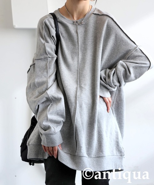 セール】裏毛プルオーバー（スウェット）｜antiqua（アンティカ