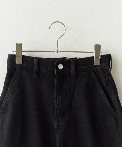 Calvin Klein（カルバン・クライン）の「Calvin Klein/カルバンクライン TROUSER BARREL SOFT BLACK トラウザーパンツ（デニムパンツ・レディース・ブラック・26/28）」の8枚目の写真