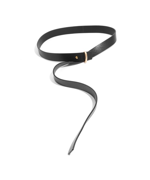 ROPE'（ロペ）の「ギボシロングベルト（ベルト・レディース・ブラック/ダークブラウン・FREE）」の6枚目の写真