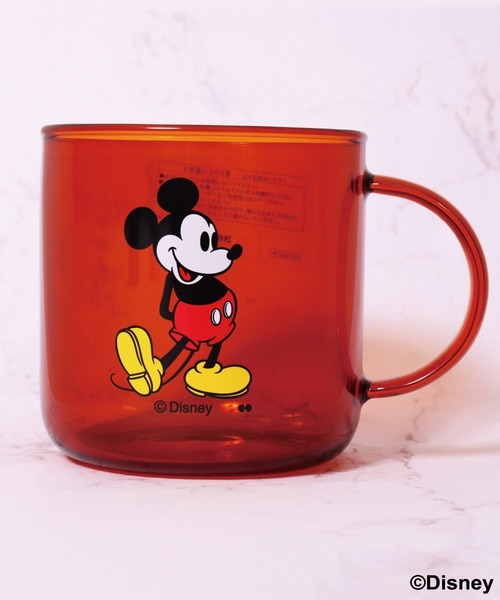 Disney（ディズニー）の「(OS)【Disney】ミッキーマウス 耐熱ガラス マグカップ[440ml]（グラス/マグカップ/タンブラー・レディース・オフホワイト/ブラウン・ONE SIZE）」の7枚目の写真