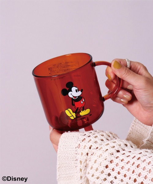 Disney（ディズニー）の「(OS)【Disney】ミッキーマウス 耐熱ガラス マグカップ[440ml]（グラス/マグカップ/タンブラー・レディース・オフホワイト/ブラウン・ONE SIZE）」の11枚目の写真