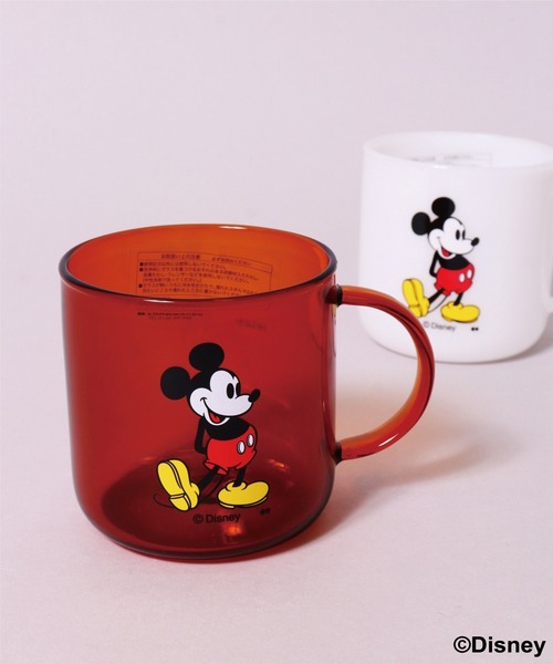 Disney（ディズニー）の「(OS)【Disney】ミッキーマウス 耐熱ガラス マグカップ[440ml]（グラス/マグカップ/タンブラー・レディース・オフホワイト/ブラウン・ONE SIZE）」の16枚目の写真