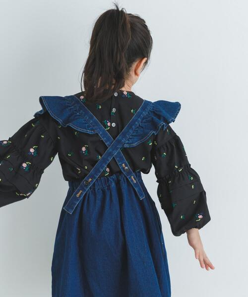 URBAN RESEARCH DOORS（アーバンリサーチドアーズ）の「『WEB/一部店舗限定サイズ』2WAYフリルジャンパースカート(KIDS)（ワンピース・キッズ・ブルー/チャコールグレー・135/120/105/150）」の11枚目の写真