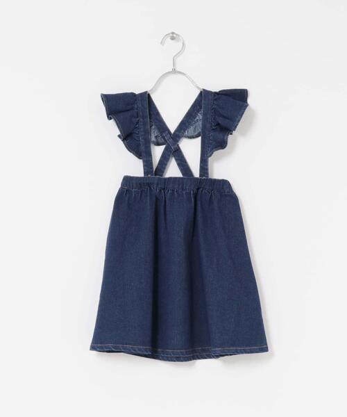 URBAN RESEARCH DOORS（アーバンリサーチドアーズ）の「『WEB/一部店舗限定サイズ』2WAYフリルジャンパースカート(KIDS)（ワンピース・キッズ・ブルー/チャコールグレー・135/120/105/150）」の20枚目の写真