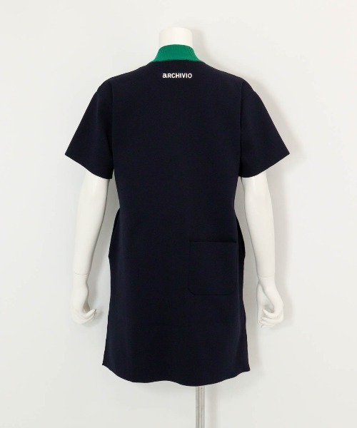 archivio(アルチビオ)の「<LADIES>カレッジ風リブワンピース(ワンピース・レディース・ピンク/ホワイト/ネイビー・S/M)」の6枚目の写真