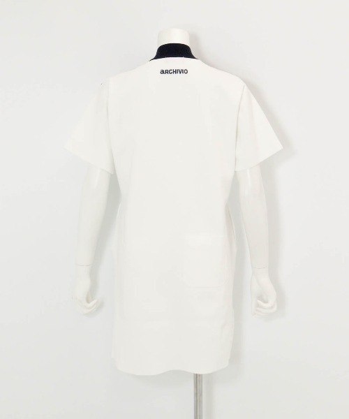 archivio(アルチビオ)の「<LADIES>カレッジ風リブワンピース(ワンピース・レディース・ピンク/ホワイト/ネイビー・S/M)」の7枚目の写真