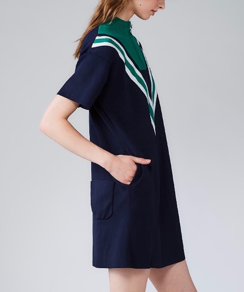 archivio(アルチビオ)の「<LADIES>カレッジ風リブワンピース(ワンピース・レディース・ピンク/ホワイト/ネイビー・S/M)」の12枚目の写真