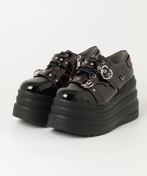 よっしー☆ セール】ヨースケYOSUKEウィメンズ厚底ダブルスタッズベルト