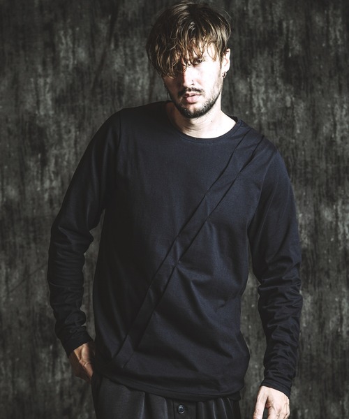 NO ID.(ノーアイディ)の「【NO ID.】Bias Dart Pullover / バイアス ダーツ プルオーバー(Tシャツ/カットソー・メンズ・ホワイト/ブラック・ONE SIZE)」の12枚目の写真