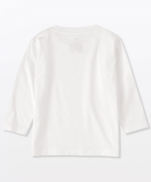 無印良品（ムジルシリョウヒン）の「ベビー　あたまするっと　綿天竺編みクルーネック長袖Ｔシャツ　無地（Tシャツ/カットソー・キッズ・イエロー系/ピンク/グレー系/ブルー/オフホワイト・80/90/100）」の19枚目の写真