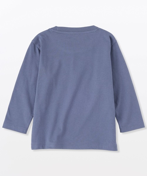 無印良品（ムジルシリョウヒン）の「ベビー　あたまするっと　綿天竺編みクルーネック長袖Ｔシャツ　無地（Tシャツ/カットソー・キッズ・イエロー系/ピンク/グレー系/ブルー/オフホワイト・80/90/100）」の20枚目の写真