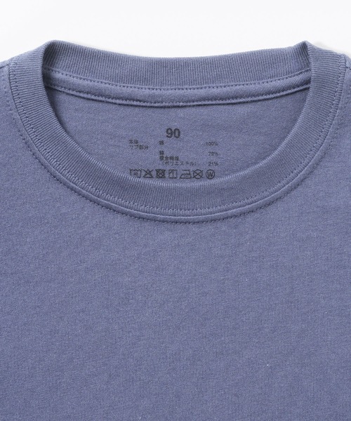 無印良品（ムジルシリョウヒン）の「ベビー　あたまするっと　綿天竺編みクルーネック長袖Ｔシャツ　無地（Tシャツ/カットソー・キッズ・イエロー系/ピンク/グレー系/ブルー/オフホワイト・80/90/100）」の16枚目の写真