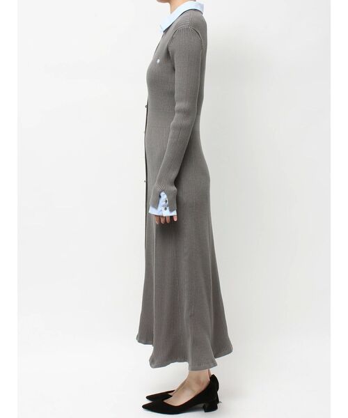 TONAL(トーナル)の「【POLO BCS】シャツドッキングニットワンピース(ワンピース・レディース・ネイビー/ブラウン/グレー・MEDIUM)」の16枚目の写真