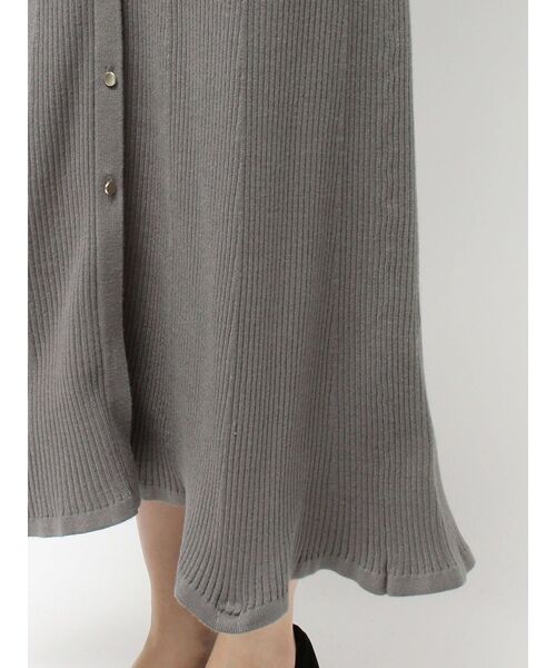TONAL(トーナル)の「【POLO BCS】シャツドッキングニットワンピース(ワンピース・レディース・ネイビー/ブラウン/グレー・MEDIUM)」の4枚目の写真