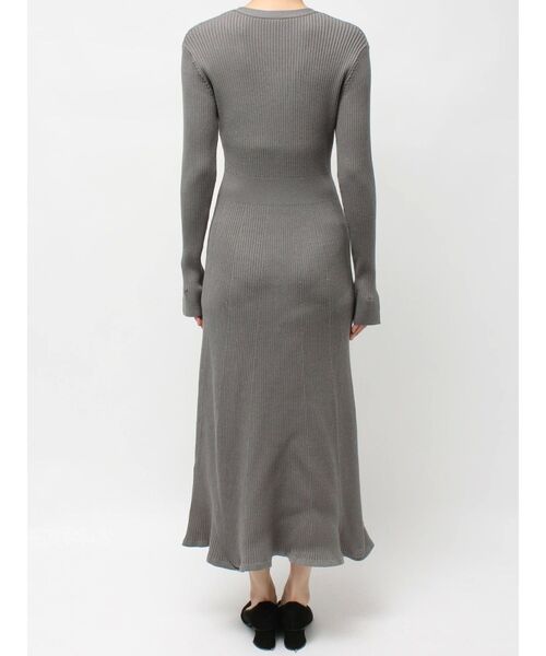TONAL(トーナル)の「【POLO BCS】シャツドッキングニットワンピース(ワンピース・レディース・ネイビー/ブラウン/グレー・MEDIUM)」の7枚目の写真