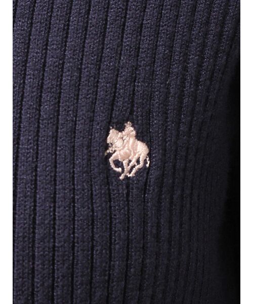 TONAL(トーナル)の「【POLO BCS】シャツドッキングニットワンピース(ワンピース・レディース・ネイビー/ブラウン/グレー・MEDIUM)」の8枚目の写真