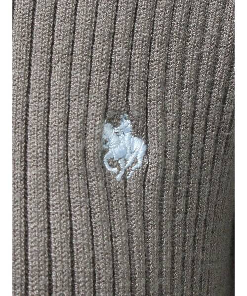TONAL(トーナル)の「【POLO BCS】シャツドッキングニットワンピース(ワンピース・レディース・ネイビー/ブラウン/グレー・MEDIUM)」の12枚目の写真