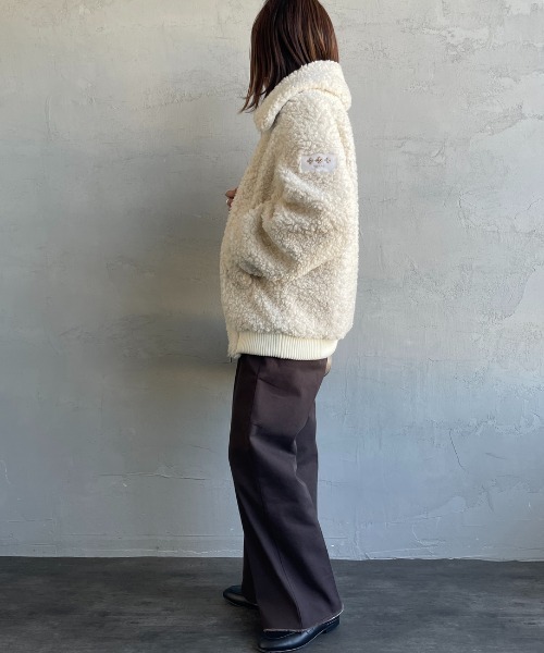 S*e様 TATRAS／タトラス／フードボアブルゾン／ベージュ系／2022年モデ タトラス TATRAS ジャケット メンズ ボア フード付き ブルゾン