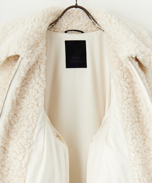 WEB限定】[TATRAS/タトラス] RAMACCA シープ調 レギュラーカラー ボア