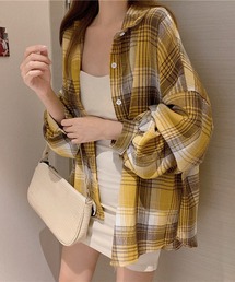 チカキサダ チェックブラウス 黄色 61XBoFUv9rL._UY1000_.jpg