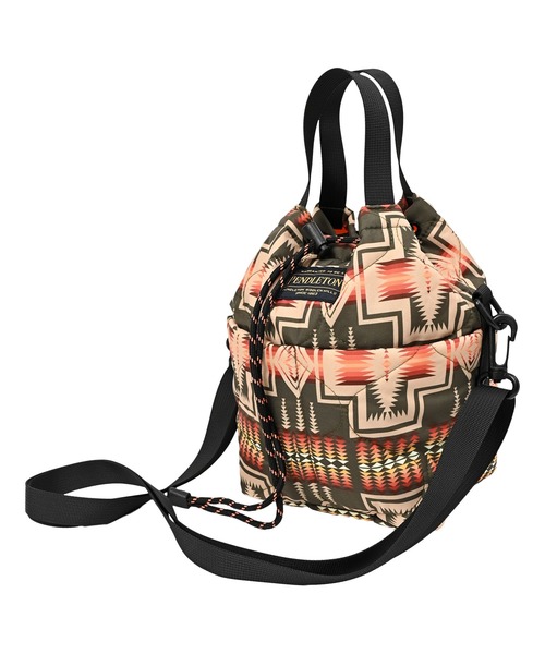 KiU(キウ)の「【PENDLETON × KiU LIMITED ITEM】ペンドルトン パデッドポケッタフルミニバッグ(ショルダーバッグ・レディース・ネイビー/カーキ・FREE)」の11枚目の写真