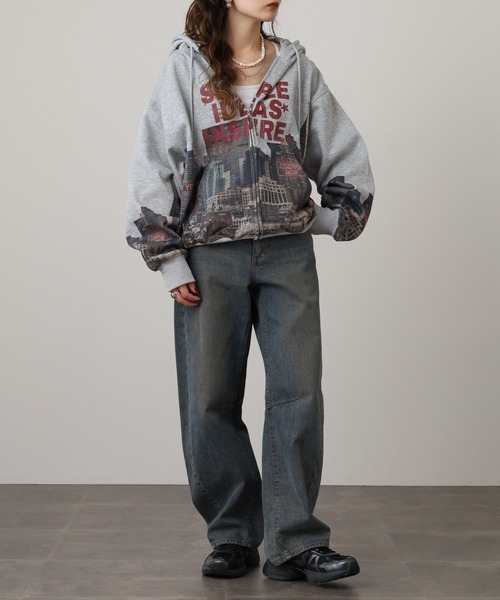 セール】JUNGLESTOTM 総柄GRAPHIC アソートZIPパーカー