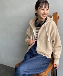Healthknit（ヘルスニット）の「[HEALTHKNIT/ヘルスニット] 別注 ショート丈 クラシックスウェットジップパーカー（パーカー・レディース）」