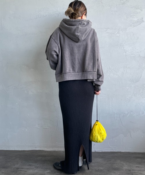 Healthknit（ヘルスニット）の「[HEALTHKNIT/ヘルスニット] 別注 ショート丈 クラシックスウェットジップパーカー（パーカー・レディース・チャコールグレー/アッシュグレー/ネイビー/ベージュ/ピンク・F）」の19枚目の写真