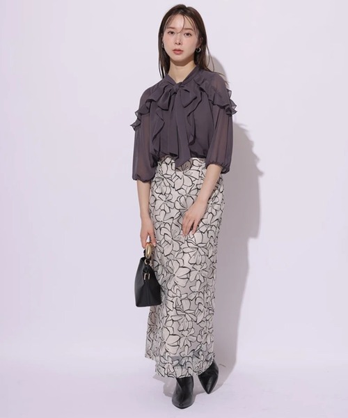 Mystrada リボンタイフリルブラウス リボンタイフリルブラウス（シャツ/ブラウス）｜Mystrada（マイ