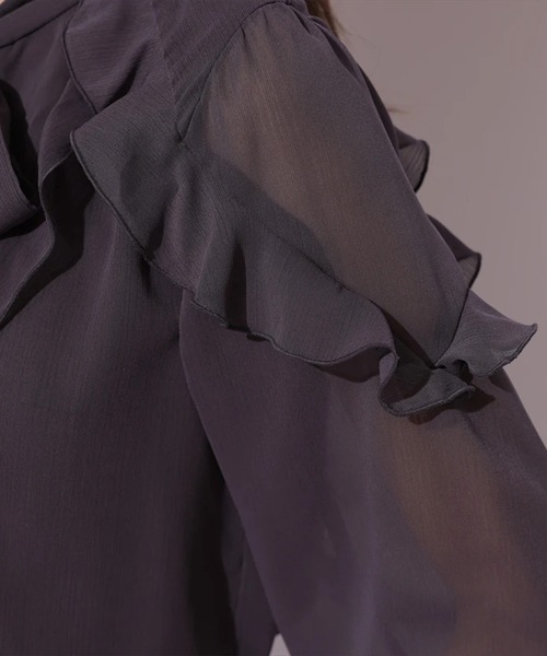 Mystrada リボンタイフリルブラウス リボンタイフリルブラウス（シャツ/ブラウス）｜Mystrada（マイ