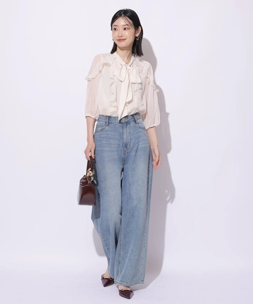 リボンタイフリルブラウス（シャツ/ブラウス）｜Mystrada（マイ