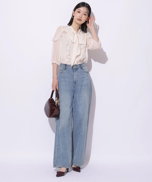 Mystrada リボンタイフリルブラウス リボンタイフリルブラウス（シャツ/ブラウス）｜Mystrada（マイ