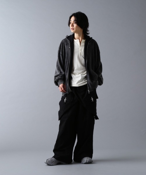 DANKE SCHON（ダンケシェーン）の「DankeSchon/ダンケシェーン/MILS KNIT DRIVERS（ニット/セーター・メンズ・ベージュ/ブラック・M/L）」の10枚目の写真