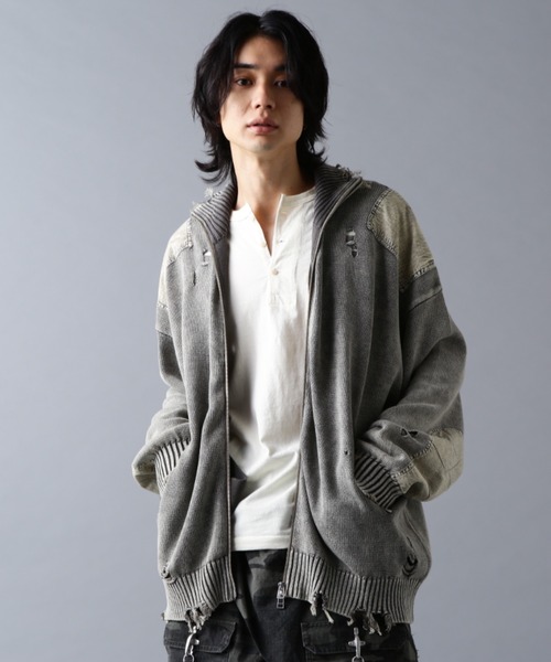 DANKE SCHON（ダンケシェーン）の「DankeSchon/ダンケシェーン/MILS KNIT DRIVERS（ニット/セーター・メンズ・ベージュ/ブラック・M/L）」の16枚目の写真