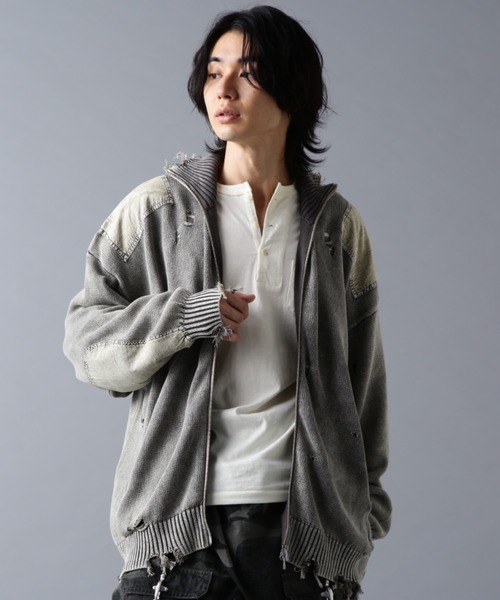 DANKE SCHON（ダンケシェーン）の「DankeSchon/ダンケシェーン/MILS KNIT DRIVERS（ニット/セーター・メンズ・ベージュ/ブラック・M/L）」の17枚目の写真