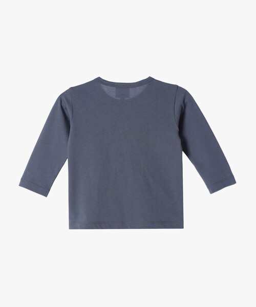 agnes b.(アニエスベー)の「ベビー ロゴ コットン 長袖 Tシャツ(Tシャツ/カットソー・キッズ・グレー系その他・1YEAR/2YEAR/6MONTH/18M)」の2枚目の写真