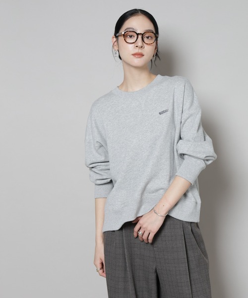 Russell Athletic（ラッセルアスレティック）の「RUSSELL ATHLETIC/別注 Mini Logo Crewneck Sweat（スウェット・レディース・グレー/チャコール/オートミール・FREE）」の6枚目の写真