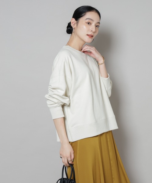 Russell Athletic（ラッセルアスレティック）の「RUSSELL ATHLETIC/別注 Mini Logo Crewneck Sweat（スウェット・レディース・グレー/チャコール/オートミール・FREE）」の19枚目の写真