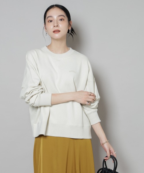 Russell Athletic（ラッセルアスレティック）の「RUSSELL ATHLETIC/別注 Mini Logo Crewneck Sweat（スウェット・レディース・グレー/チャコール/オートミール・FREE）」の20枚目の写真