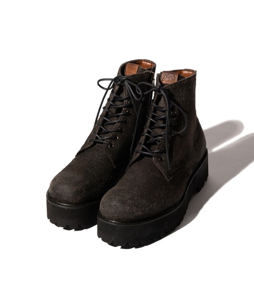 glamb（グラム）の「Craft Lace Up Boots / クラフトレースアップブーツ（ブーツ・メンズ・ブラウン/ブラック/マルチ・25/26/27/28）」の3枚目の写真