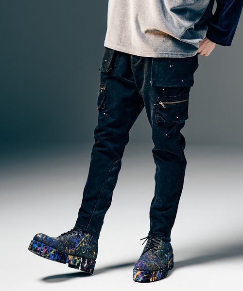 glamb（グラム）の「Craft Lace Up Boots / クラフトレースアップブーツ（ブーツ・メンズ・ブラウン/ブラック/マルチ・25/26/27/28）」の4枚目の写真