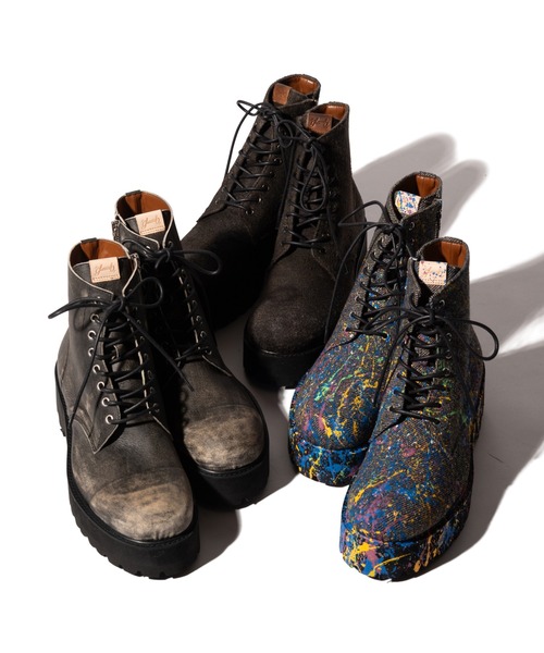 glamb（グラム）の「Craft Lace Up Boots / クラフトレースアップブーツ（ブーツ・メンズ・ブラウン/ブラック/マルチ・25/26/27/28）」の18枚目の写真