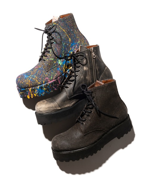 glamb（グラム）の「Craft Lace Up Boots / クラフトレースアップブーツ（ブーツ・メンズ・ブラウン/ブラック/マルチ・25/26/27/28）」の19枚目の写真