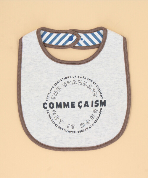 COMME CA ISM(コムサイズム)の「【リバーシブル】サークルプリント スタイ(スタイ/よだれかけ・キッズ・ブラック/オフホワイト/グリーン/オートミール・FREE)」の4枚目の写真