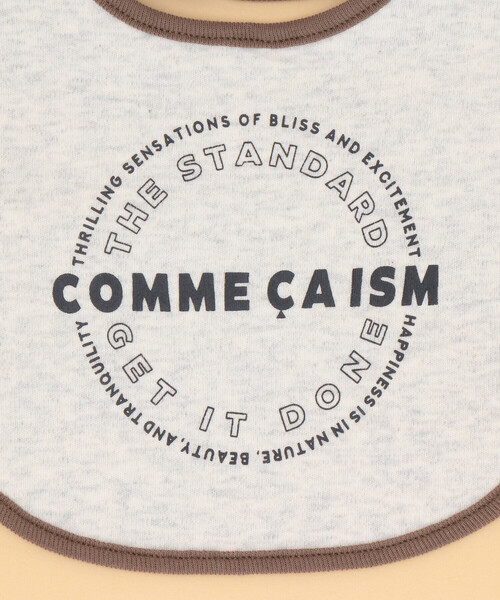 COMME CA ISM(コムサイズム)の「【リバーシブル】サークルプリント スタイ(スタイ/よだれかけ・キッズ・ブラック/オフホワイト/グリーン/オートミール・FREE)」の5枚目の写真