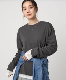 green label relaxing（グリーンレーベルリラクシング）の「【WEB限定】＜at ease＞ロングスリーブ カットソー UVカット（Tシャツ/カットソー）」