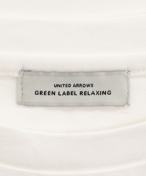 green label relaxing（グリーンレーベルリラクシング）の「【WEB限定】＜at ease＞ロングスリーブ カットソー UVカット（Tシャツ/カットソー・レディース・オフホワイト/ダークグレー・FREE）」の4枚目の写真