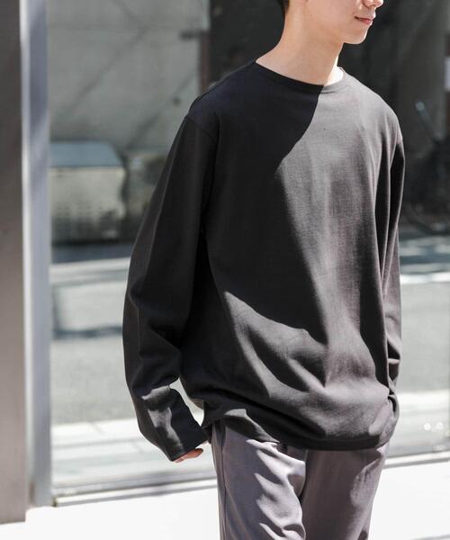 FORK&SPOON（フォークアンドスプーン）の「FORK&SPOON　プレーンボートネックカットソー（Tシャツ/カットソー・メンズ・ブラック/グレー系その他・4/5）」の12枚目の写真