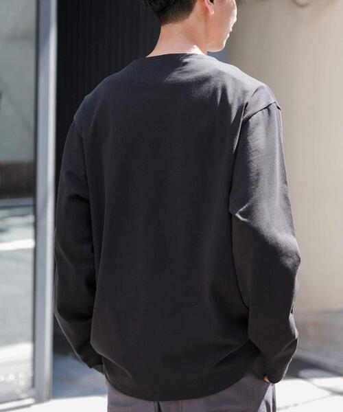 FORK&SPOON（フォークアンドスプーン）の「FORK&SPOON　プレーンボートネックカットソー（Tシャツ/カットソー・メンズ・ブラック/グレー系その他・4/5）」の13枚目の写真